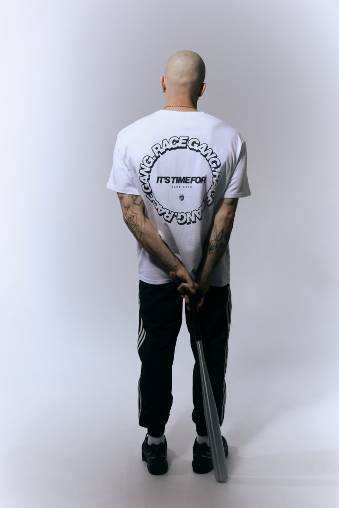 It’s Time T-shirt biały bawełniany z krótkim rękawem