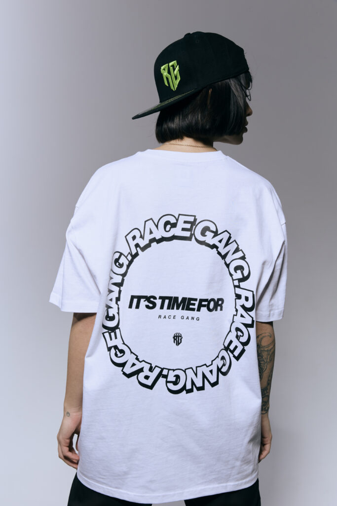 It’s Time T-shirt biały bawełniany z krótkim rękawem