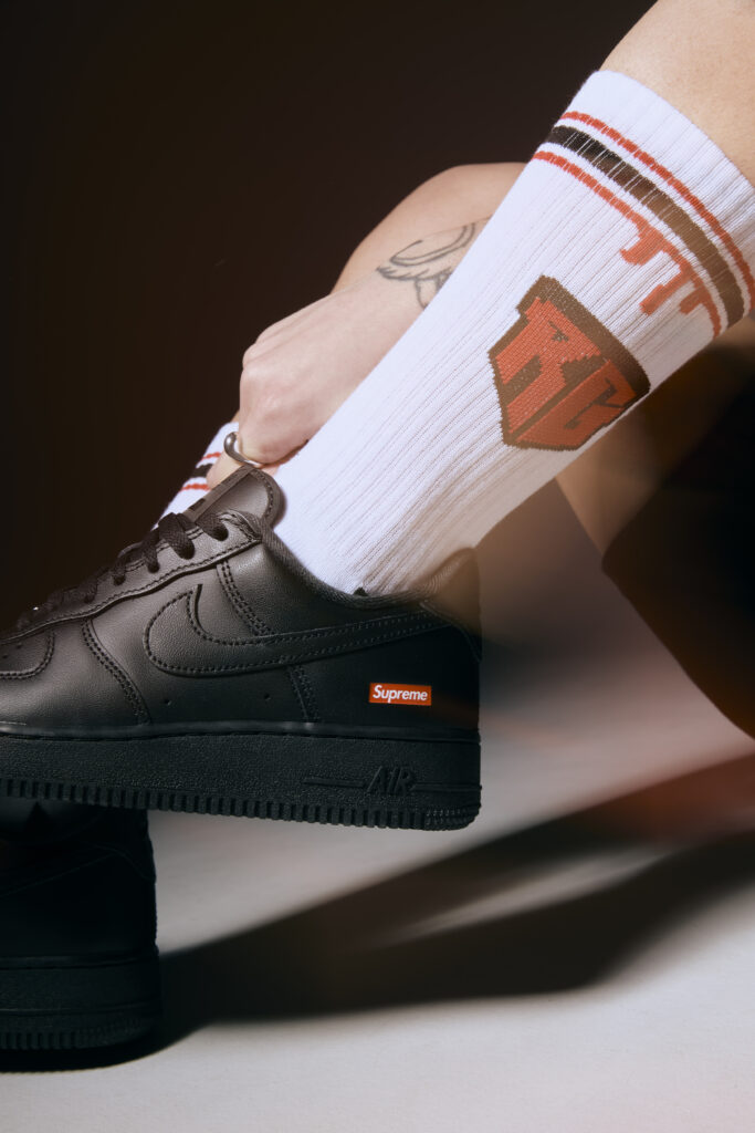RG Long Socks Skarpety bawełniane długie białe